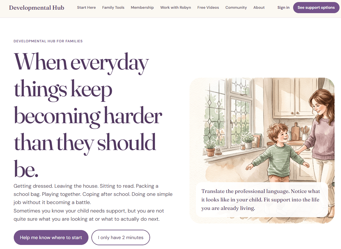 Play Move Improve Developmental Hub for families