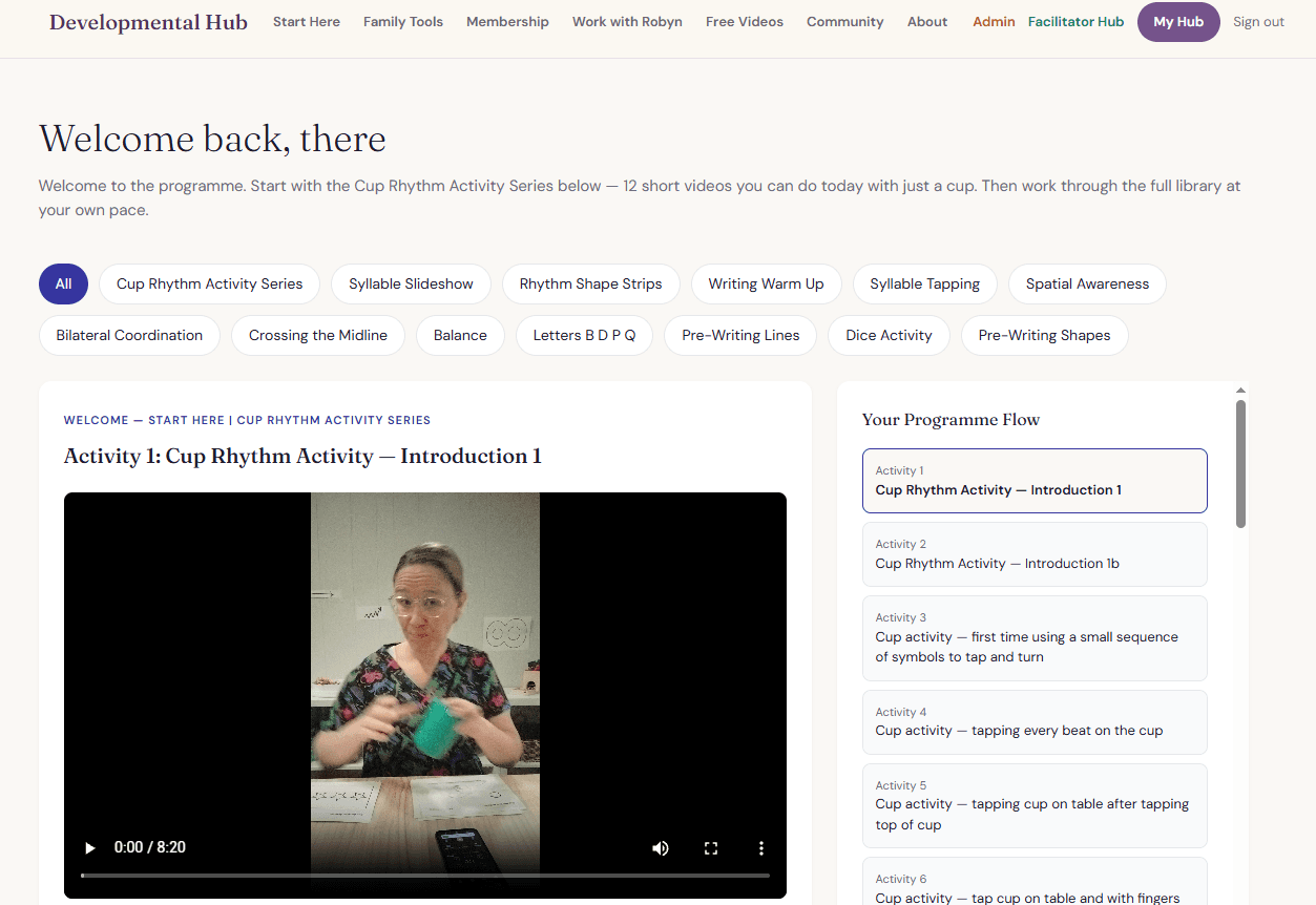 Play Move Improve family video library